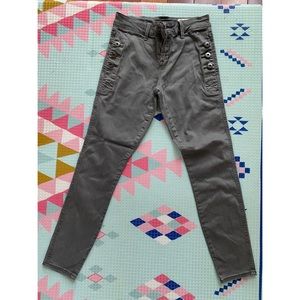 Pistola Gray Ankle Skinny Jeans Size 25